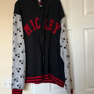 4x Disney Mickey Mouse sweatshirt Black, grey, and red.